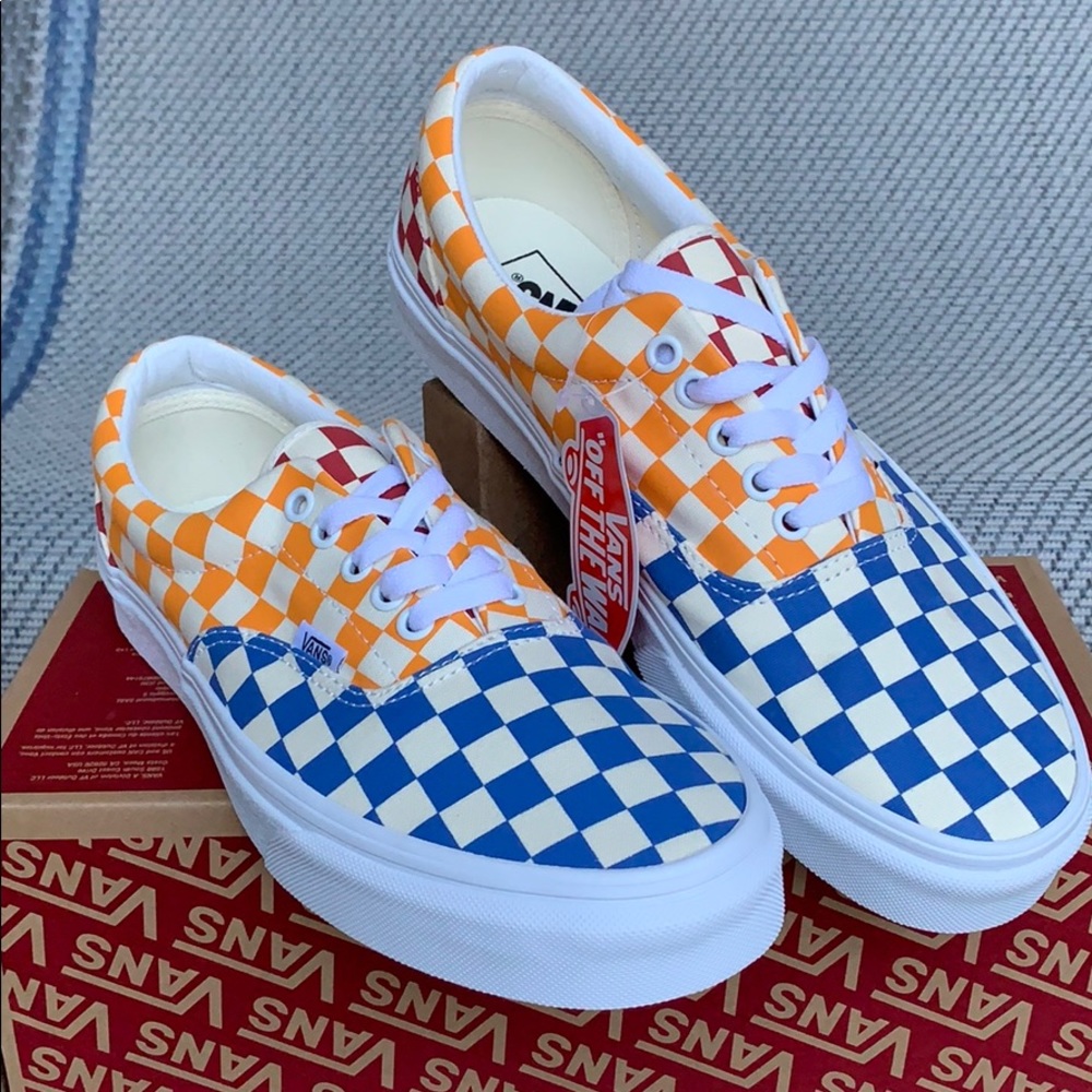 VANS ERA CHECKERBOARD MULTI/TRUE WHITE MEN’s - Picture 4 of 16